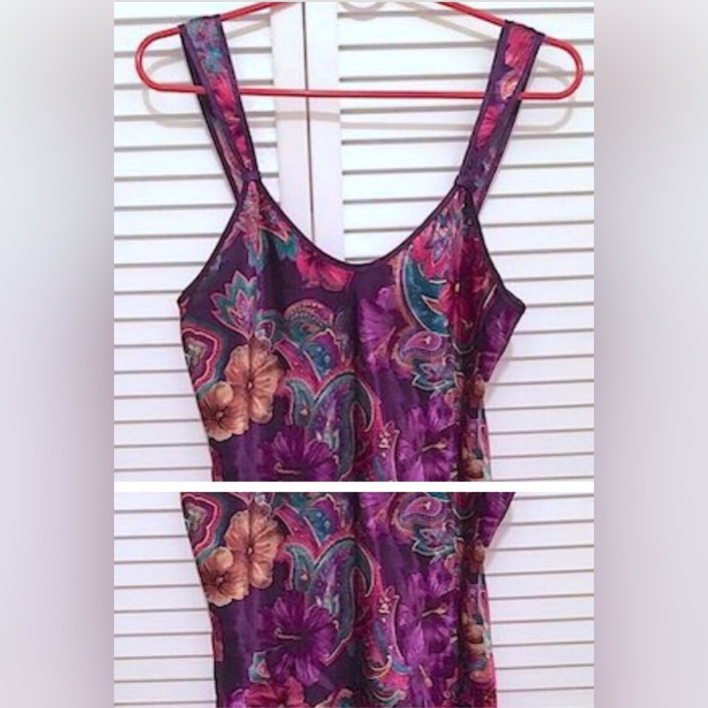 Inner most purple multicolored floral teddy size small